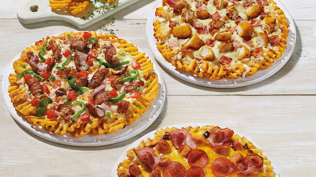 Νέα Pizza Crosscut με βάση από τραγανές πατάτες Crosscut από την Pizza Fan!